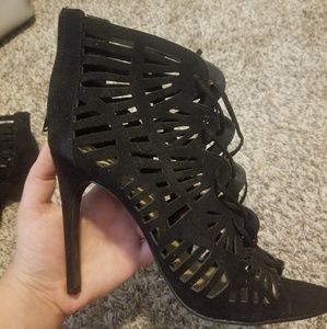 Black high heels